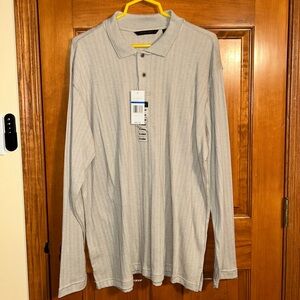 Axist Gray Polo Shirt with Contrasting Collar